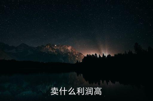 2015賣什么利潤高點，2015年做什么生意最賺錢2015最有賺