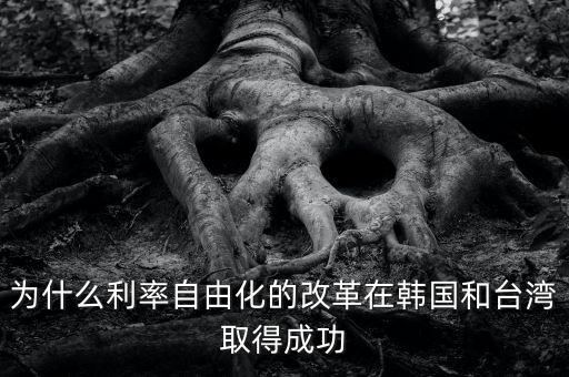 為什么利率自由化的改革在韓國和臺灣取得成功