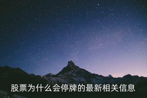 股票為什么會停牌的最新相關信息