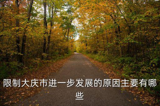 限制大慶市進一步發(fā)展的原因主要有哪些