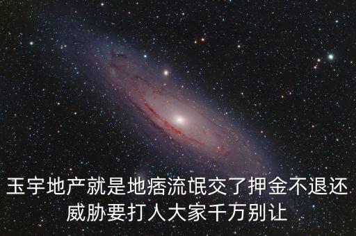 玉宇地產(chǎn)就是地痞流氓交了押金不退還威脅要打人大家千萬(wàn)別讓