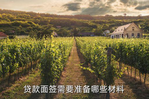 廣發(fā)e秒貸面簽需要什么，貸款面簽需要準(zhǔn)備哪些材料