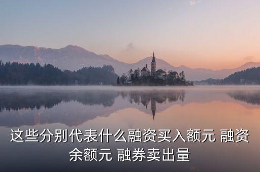 什么是融券買入量，關(guān)于融資余額元 融資買入額元 融券賣出量股 融券余量