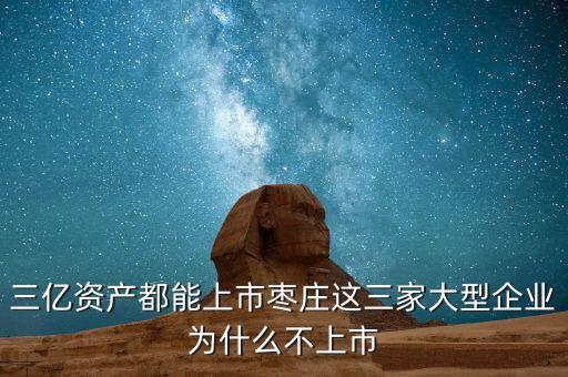 越海物流為什么不上市，三億資產(chǎn)都能上市棗莊這三家大型企業(yè)為什么不上市