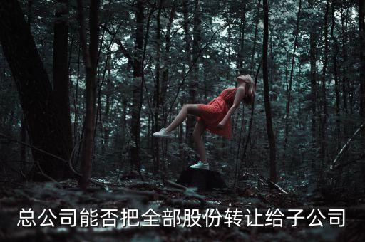 總公司轉(zhuǎn)移資產(chǎn)到子公司為什么，總公司能否把全部股份轉(zhuǎn)讓給子公司