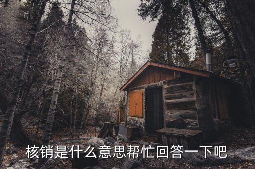 什么是不良資產(chǎn)核銷，核銷是什么意思