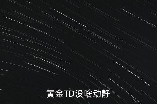 黃金TD沒啥動靜