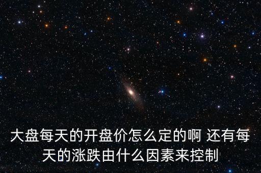 大盤每天的開盤價(jià)怎么定的啊 還有每天的漲跌由什么因素來控制