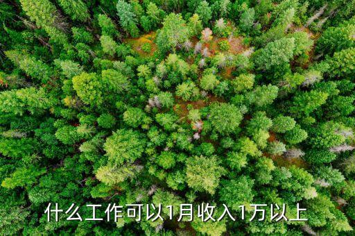 什么職業(yè)月入一萬元，什么工作工資有一萬左右