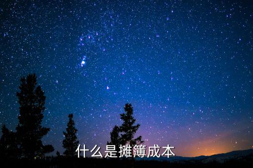 什么是攤簿成本