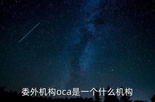 委外機(jī)構(gòu)oca是一個(gè)什么機(jī)構(gòu)