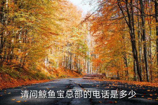 請(qǐng)問鯨魚寶總部的電話是多少