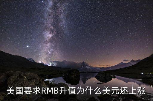 美國要求RMB升值為什么美元還上漲