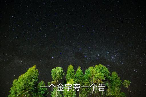 金告是什么字，一個(gè)金子旁一個(gè)告念什么