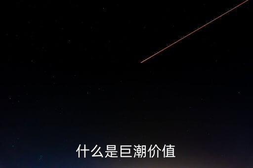什么是巨潮價(jià)值