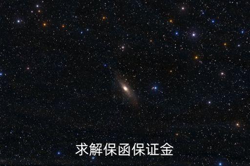 求解保函保證金