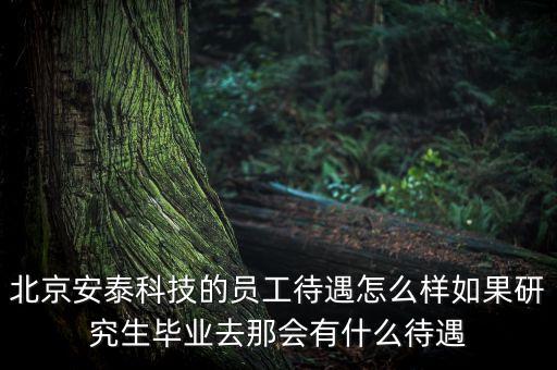 北京安泰科技的員工待遇怎么樣如果研究生畢業(yè)去那會有什么待遇