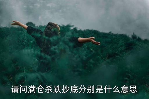 請(qǐng)問滿倉殺跌抄底分別是什么意思