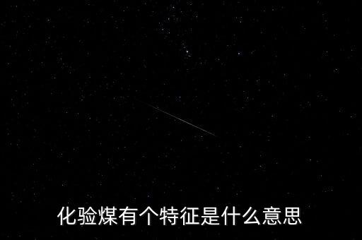化驗(yàn)煤有個(gè)特征是什么意思