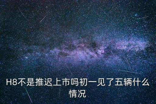 H8不是推遲上市嗎初一見了五輛什么情況