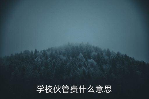 證管費(fèi)是什么意思，學(xué)校伙管費(fèi)什么意思