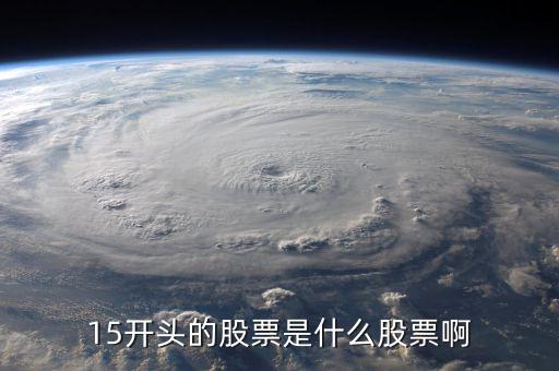 15開頭的股票是什么股票啊