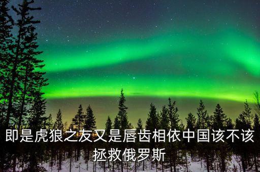 中國為什么要救俄羅斯，二鵲救友中二鵲俄爾揚去的目的是
