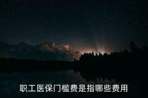 職工醫(yī)保門檻費(fèi)是指哪些費(fèi)用