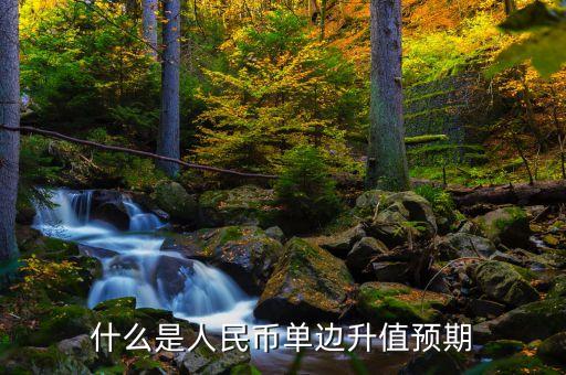 什么是單邊升值，人民幣單邊升值預期是什么意思