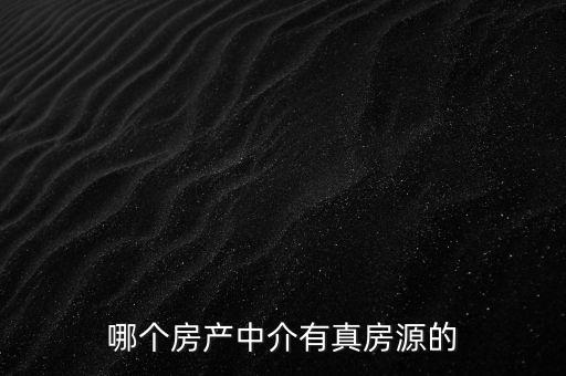 哪個房產(chǎn)中介有真房源的