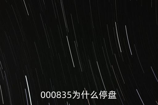 000835為什么停盤