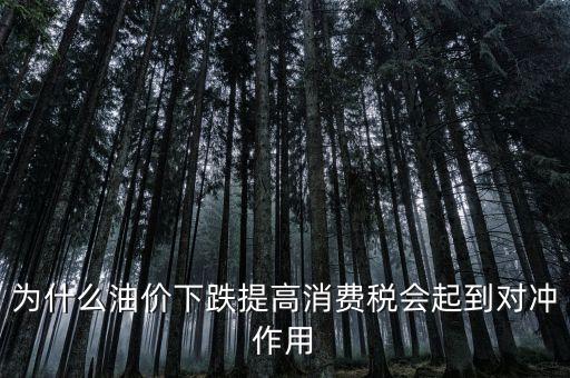 為什么油價(jià)下跌提高消費(fèi)稅會(huì)起到對(duì)沖作用