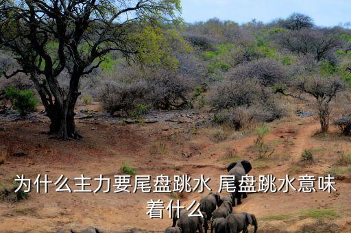 為什么主力要尾盤(pán)跳水 尾盤(pán)跳水意味著什么
