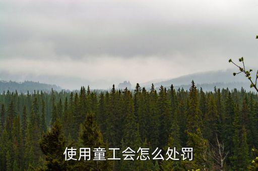 勞動法中用童工有什么懲罰，使用童工會怎么處罰