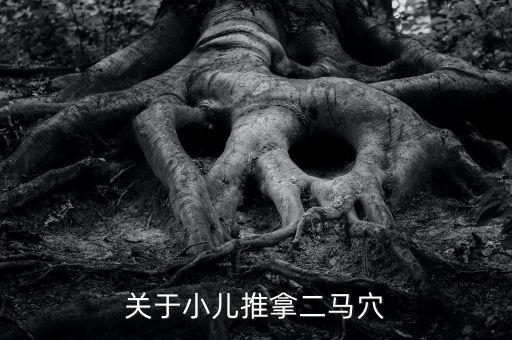 關(guān)于小兒推拿二馬穴