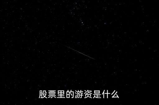 股票里的游資是什么