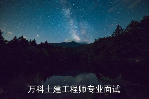 萬(wàn)科土建工程師專業(yè)面試