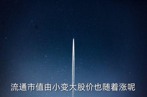 流通市值由小變大股價也隨著漲呢