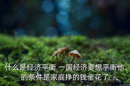 什么是經(jīng)濟(jì)再平衡，什么是全球經(jīng)濟(jì)再平衡