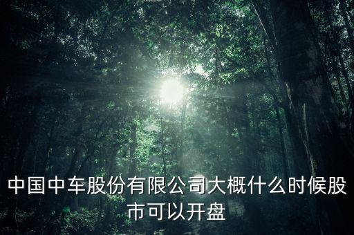 中國中車什么時候掛牌，中國中車什么時候上市交易