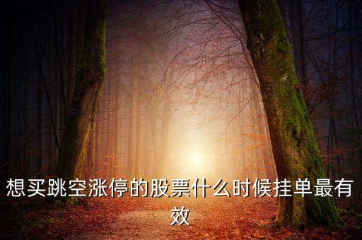掛漲停價什么時候有效，追漲停幾點掛單是有效的