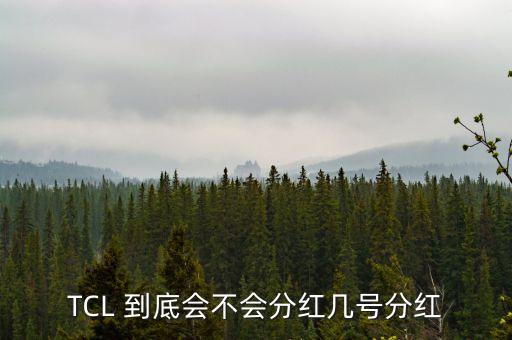tcl什么時(shí)候分紅，TCL 到底會(huì)不會(huì)分紅幾號(hào)分紅