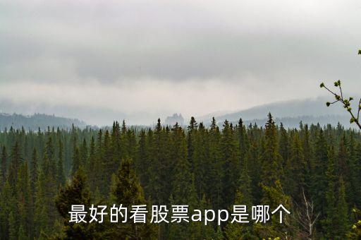 最好的看股票app是哪個(gè)