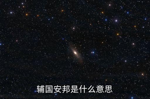 輔國(guó)安邦是什么意思