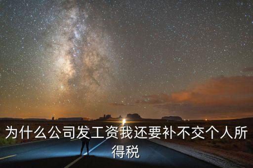公司不交個(gè)人所得稅為了什么，為什么有的公司不繳納個(gè)人稅