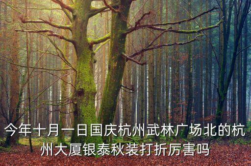 2015年雙十一杭州大廈有什么活動，雙十一有什么活動