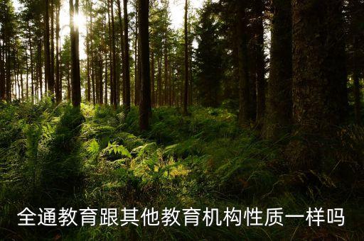 全通教育跟其他教育機構(gòu)性質(zhì)一樣嗎