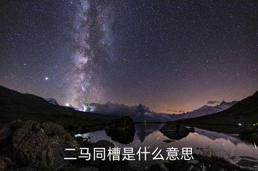 二馬同槽是什么意思