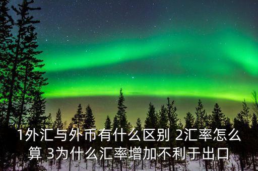 什么事外匯，外匯包括外幣 為什么外幣不一定是外匯