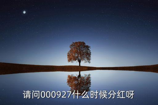 金一文化什么時候分紅，請問000927什么時候分紅呀